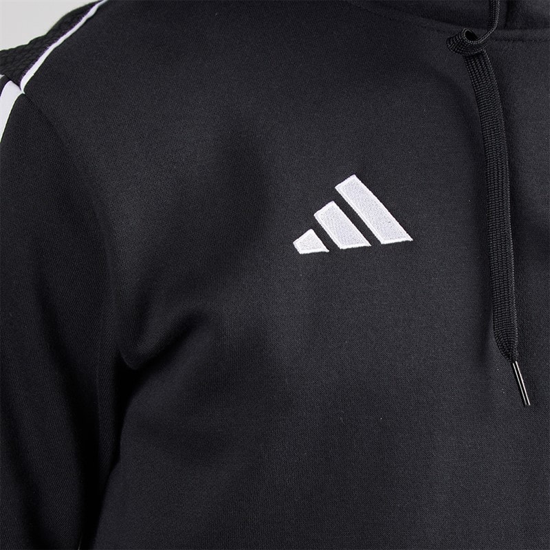 adidas Mens Tiro 23 League Pullover Sweat Hoodie Black - Image 3