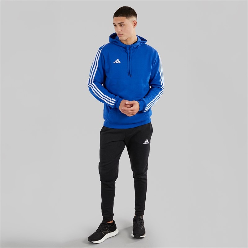 adidas Mens Tiro 23 League Pullover Sweat Hoodie Team Royal Blue - Image 4