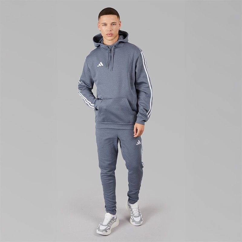 adidas Mens Tiro 23 League Pullover Sweat Hoodie Team Onix - Image 4