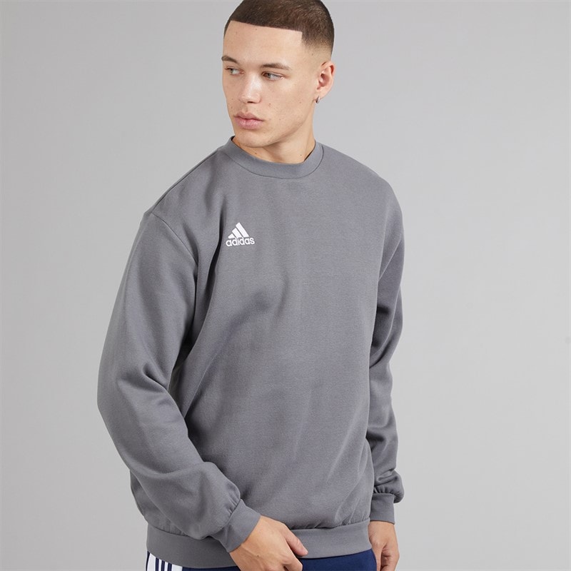 adidas Mens Entrada 22 Sweatshirt Team Grey Four
