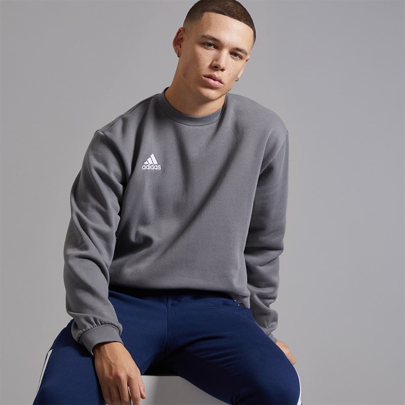 adidas Mens Entrada 22 Sweatshirt Team Grey Four - Image 5