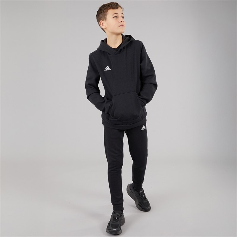 adidas Kids Entrada 22 Pullover Hoodie Black - Image 5