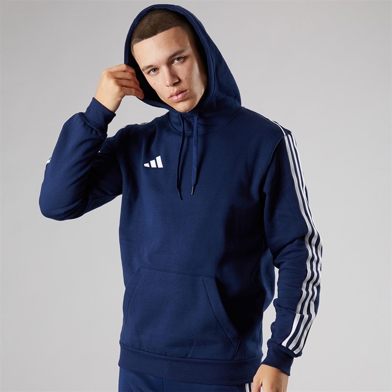 adidas Mens Tiro 23 League Pullover Sweat Hoodie Team Navy Blue - Image 1