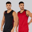 adidas Mens 3G Speed Reversible Basketball Jersey Black/Power Red