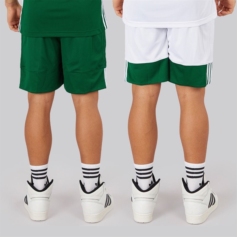 adidas Mens 3G Speed Reversible Basketball Shorts Dark Green/White - Image 2