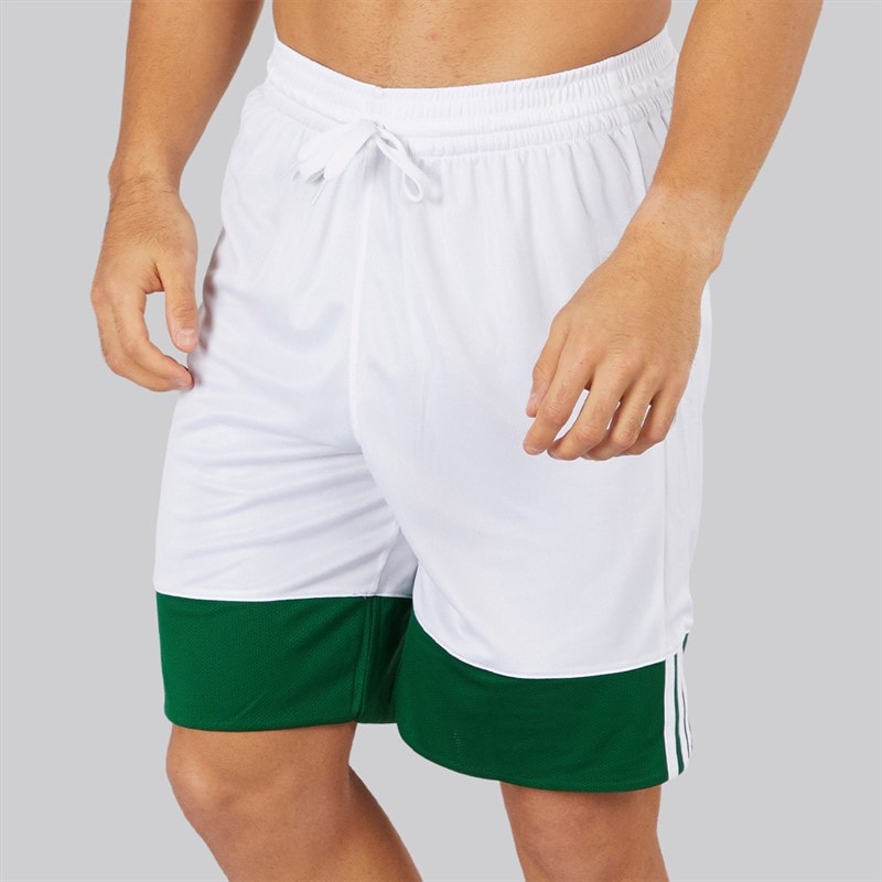 adidas Mens 3G Speed Reversible Basketball Shorts Dark Green/White - Image 3