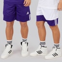 adidas Mens 3G Speed Reversible Basketball Shorts Collegiate Purple/White