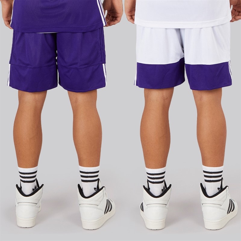 adidas Mens 3G Speed Reversible Basketball Shorts Collegiate Purple/White - Image 2