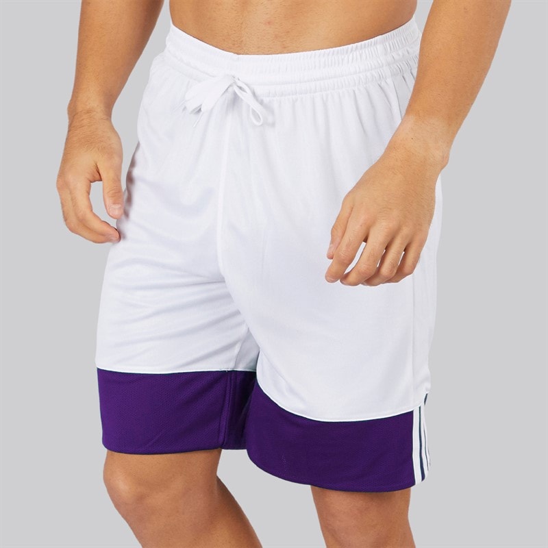 adidas Mens 3G Speed Reversible Basketball Shorts Collegiate Purple/White - Image 3