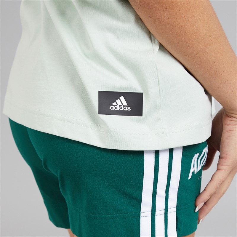 adidas Womens Future Icons Badge Of Sport T-Shirt Linen Green - Image 5
