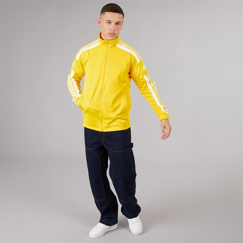 adidas Mens Squadra 21 Training Track Top Team Yellow/White - Image 4