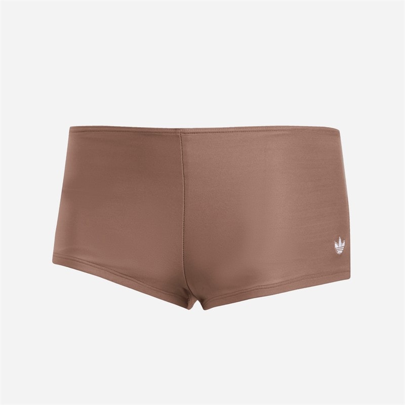 adidas Womens Essentials Swim Hot Pants Trace Brown - Image 2