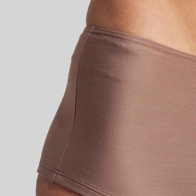 adidas Womens Essentials Swim Hot Pants Trace Brown - Image 4