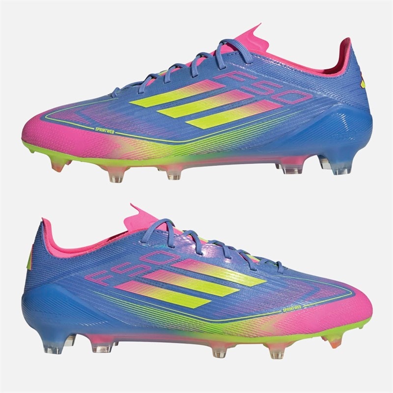adidas Mens F50 Elite Celestial Victory Pack FG Firm Ground Football Boots Blue Fusion/Lucid Lemon/Lucid Pink - Image 1