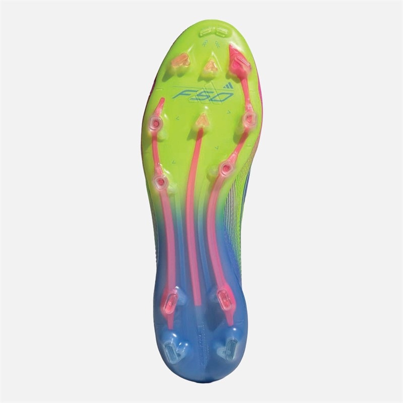 adidas Mens F50 Elite Celestial Victory Pack FG Firm Ground Football Boots Blue Fusion/Lucid Lemon/Lucid Pink - Image 2