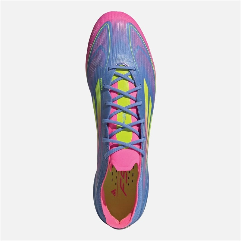 adidas Mens F50 Elite Celestial Victory Pack FG Firm Ground Football Boots Blue Fusion/Lucid Lemon/Lucid Pink - Image 4
