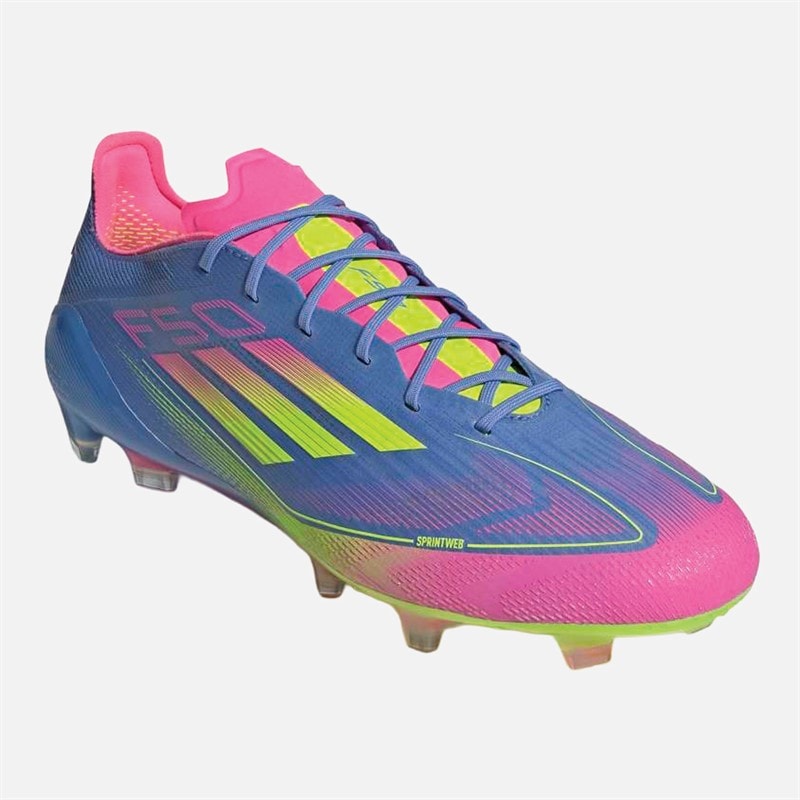 adidas Mens F50 Elite Celestial Victory Pack FG Firm Ground Football Boots Blue Fusion/Lucid Lemon/Lucid Pink - Image 5