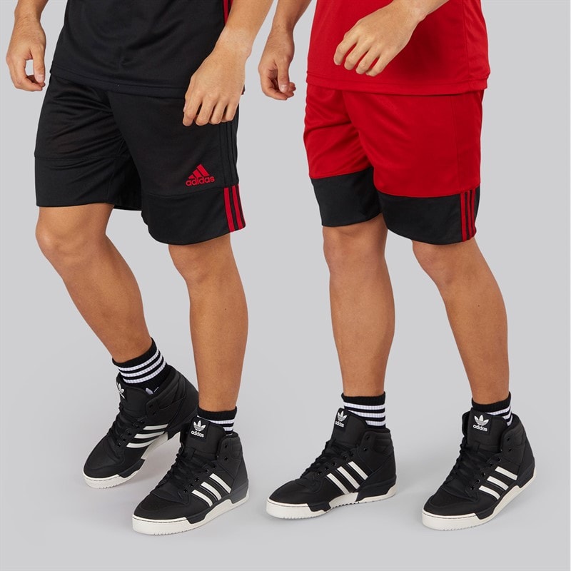 adidas Mens 3G Speed Reversible Basketball Shorts Black/Power Red - Image 1