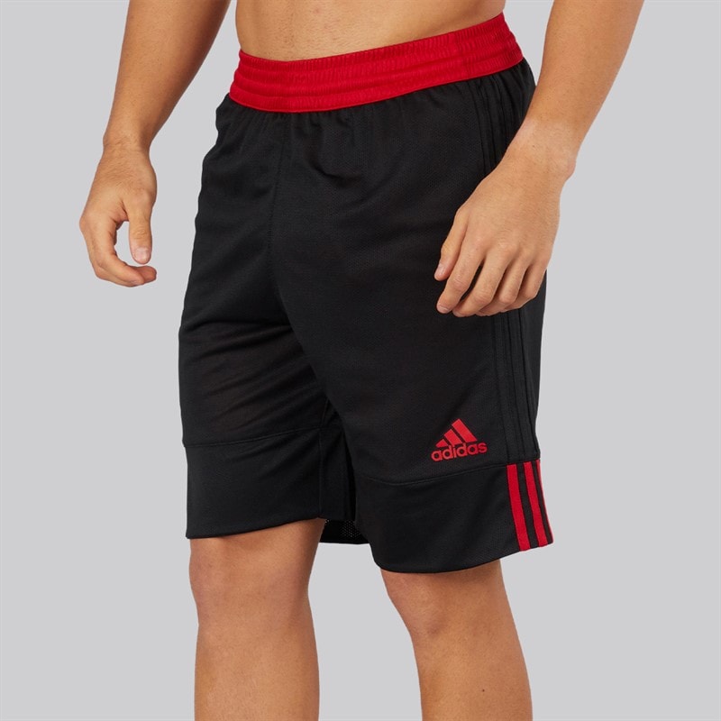 adidas Mens 3G Speed Reversible Basketball Shorts Black/Power Red - Image 3