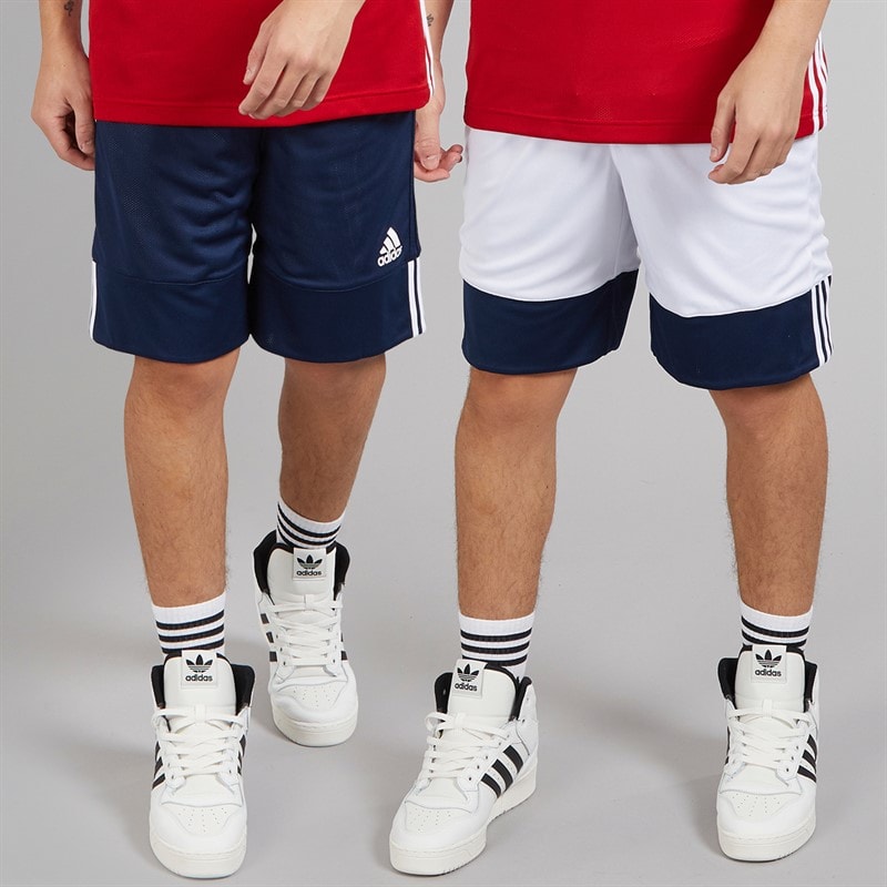 adidas Mens 3G Speed Reversible Basketball Shorts Collegiate Navy/White - Image 1