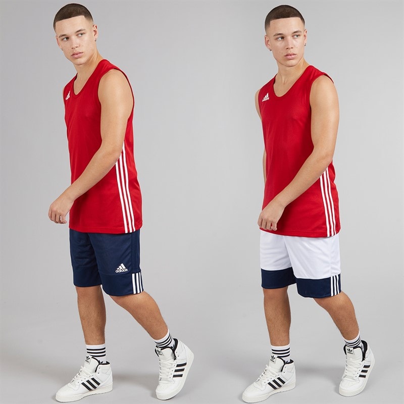 adidas Mens 3G Speed Reversible Basketball Shorts Collegiate Navy/White - Image 4