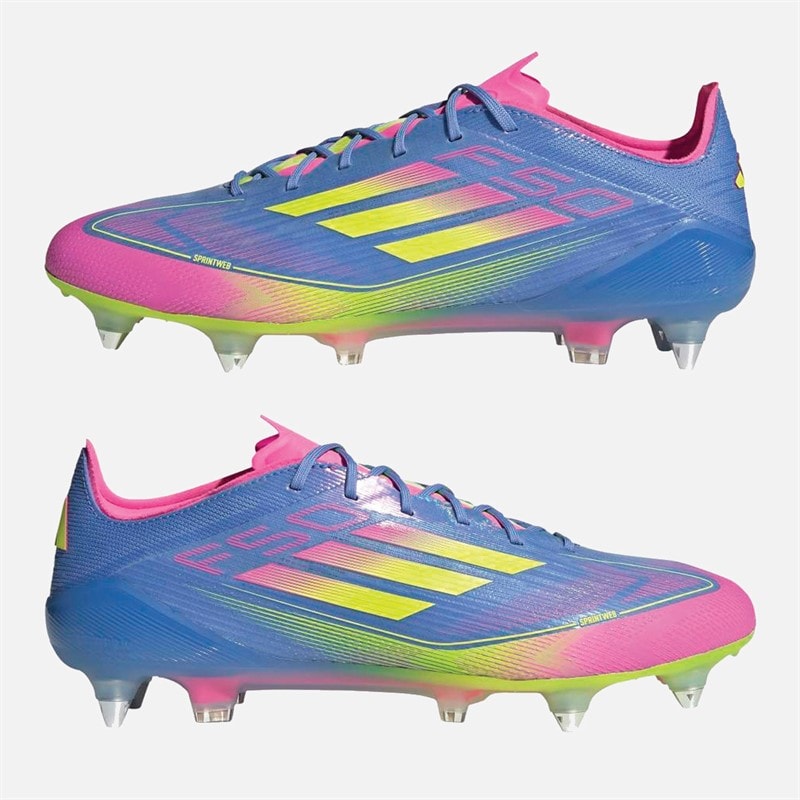 adidas Mens F50 Elite Celestial Victory Pack SG Soft Ground Football Boots Blue Fusion/Lucid Lemon/Lucid Pink - Image 1
