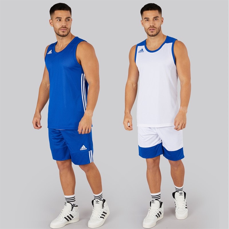 adidas Mens 3G Speed Reversible Basketball Shorts Collegiate Royal/White - Image 4