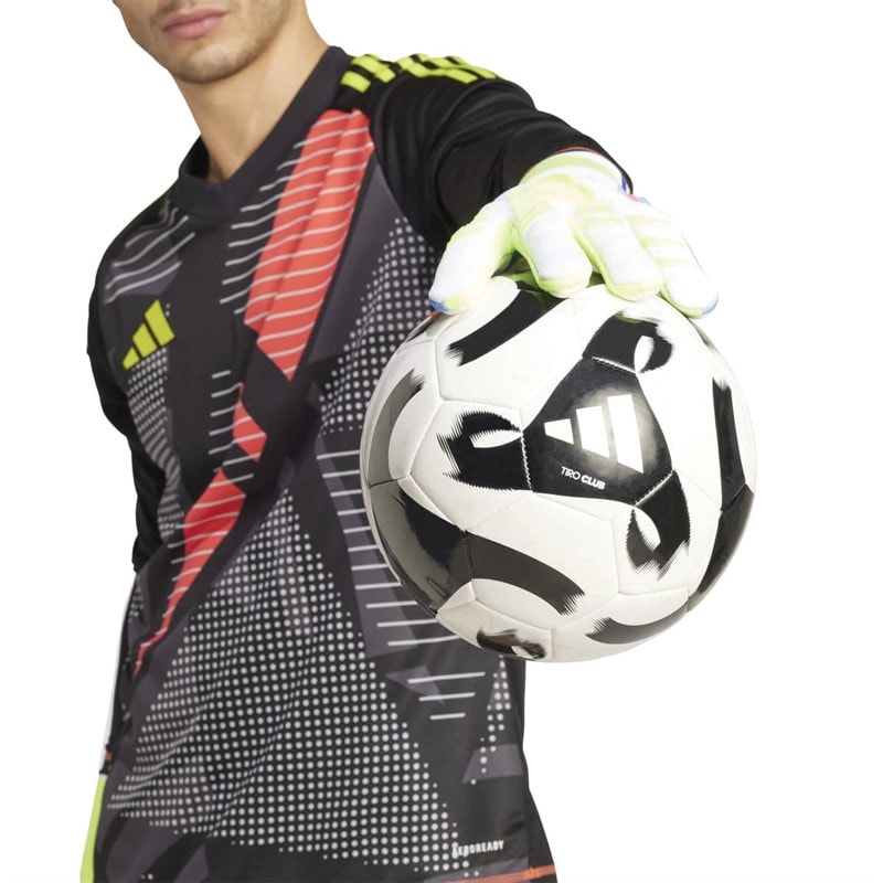 adidas Mens Predator Pro Goalkeeper Gloves White/Lucid Lemon/Lucid Pink - Image 5