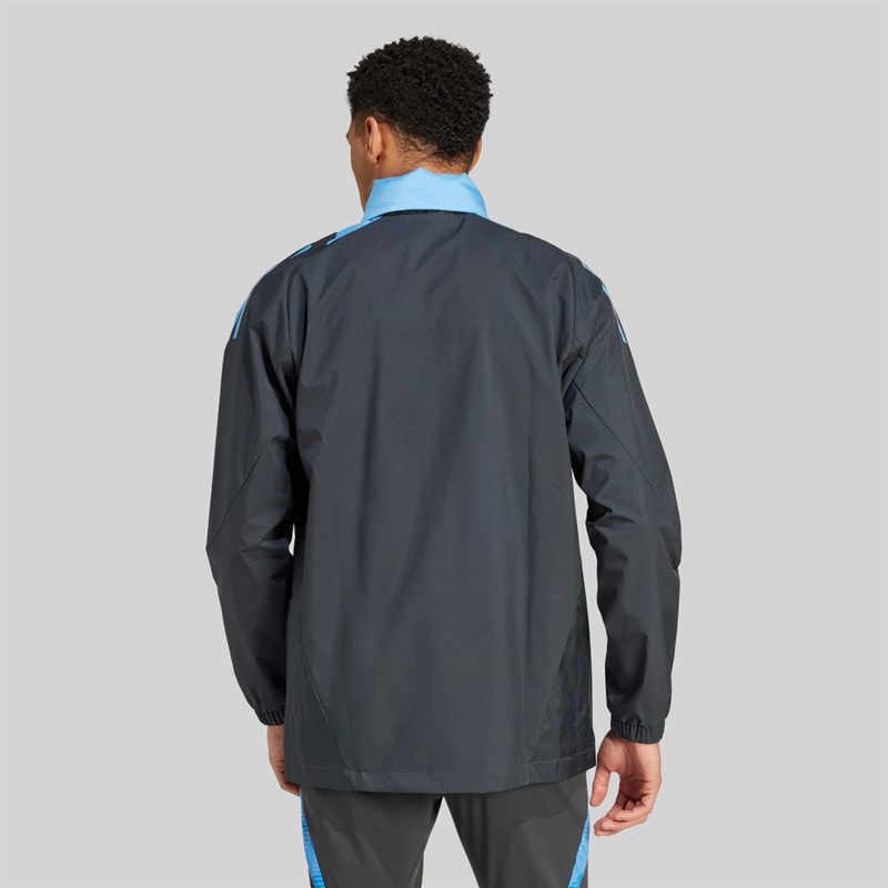 adidas Mens AFA Argentina All Weather Jacket Carbon - Image 3