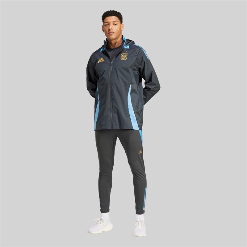 adidas Mens AFA Argentina All Weather Jacket Carbon - Image 4