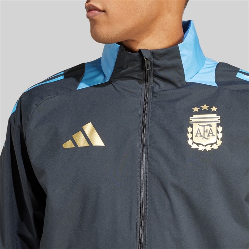 adidas Mens AFA Argentina All Weather Jacket Carbon - Image 5
