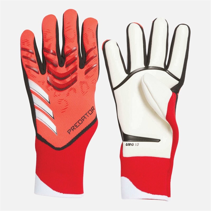 adidas Mens Predator 25 Pro Promo Goalkeeper Gloves Lucid Red/Black/Pure Ruby