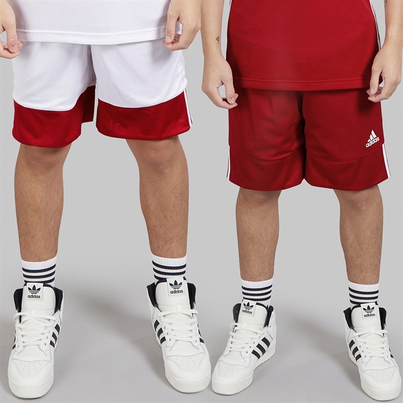 adidas Mens 3G Speed Reversible Basketball Shorts Power Red/White