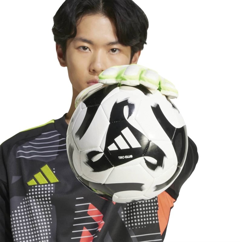 adidas Mens Predator Match Finger Save Goalkeeper Gloves White/Lucid Lemon/Lucid Pink - Image 5