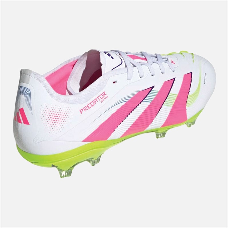 adidas Mens Predator Pro Celestrial Victory Pack FG Firm Ground Football Boots Cloud White/Lucid Pink/Lucid Lemon - Image 3