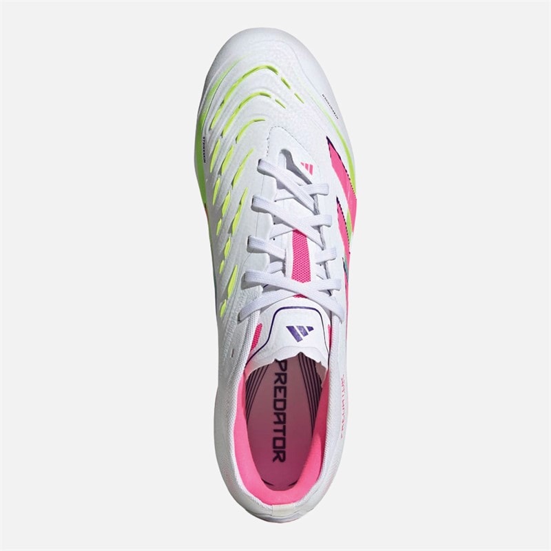 adidas Mens Predator Pro Celestrial Victory Pack FG Firm Ground Football Boots Cloud White/Lucid Pink/Lucid Lemon - Image 4