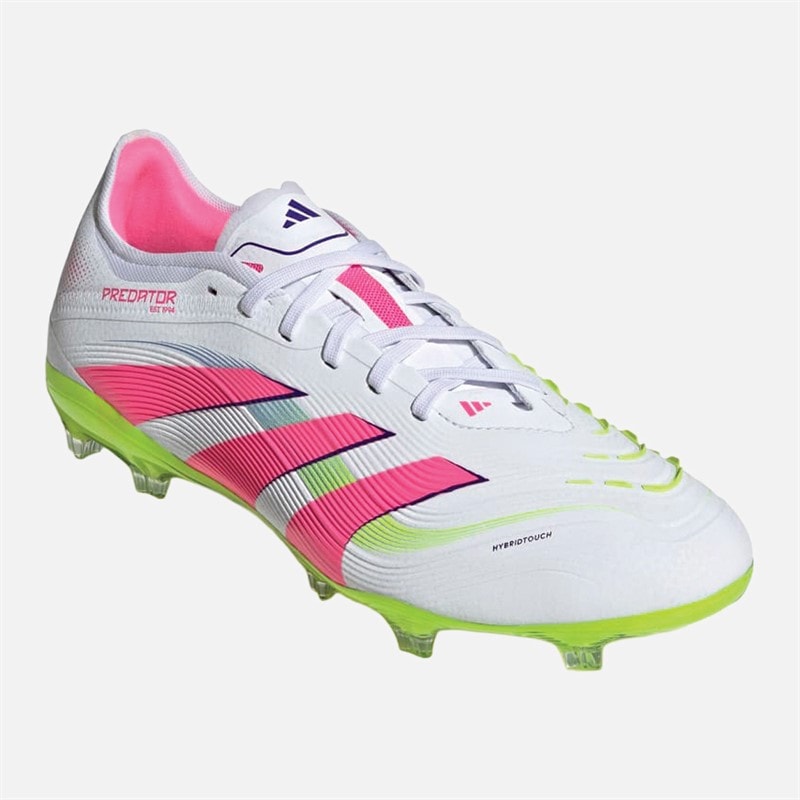 adidas Mens Predator Pro Celestrial Victory Pack FG Firm Ground Football Boots Cloud White/Lucid Pink/Lucid Lemon - Image 5