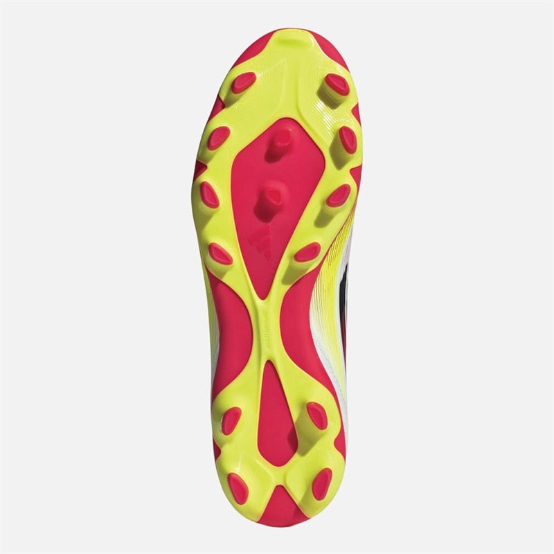 adidas Mens F50 League MG Multi Ground Football Boots Cloud White/Core Black/Solar Yellow - Image 2