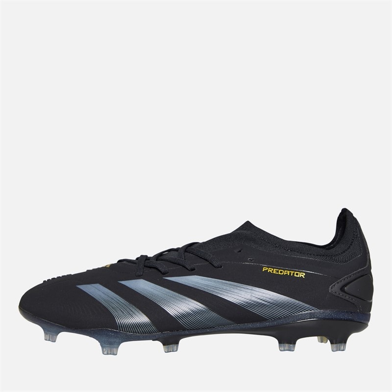 adidas Mens Predator Pro Dark Spark Pack FG Firm Ground Football Boots Core Black/Carbon/Gold Metallic - Image 1