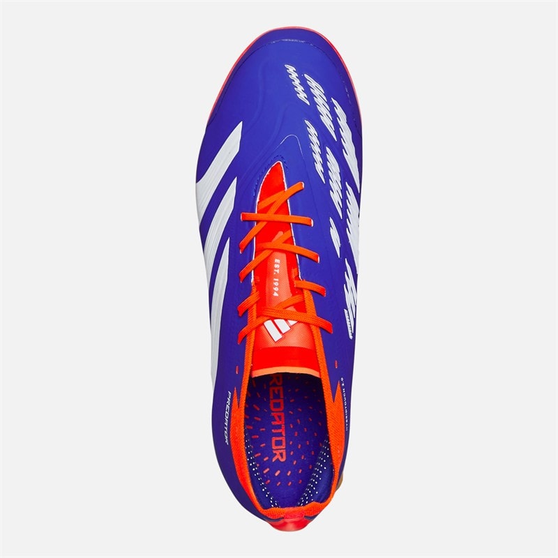 adidas Mens Predator Elite Advancement Pack 2G/3G AG Artificial Grass Football Boots Lucid Blue/Cloud White/Solar Red - Image 4