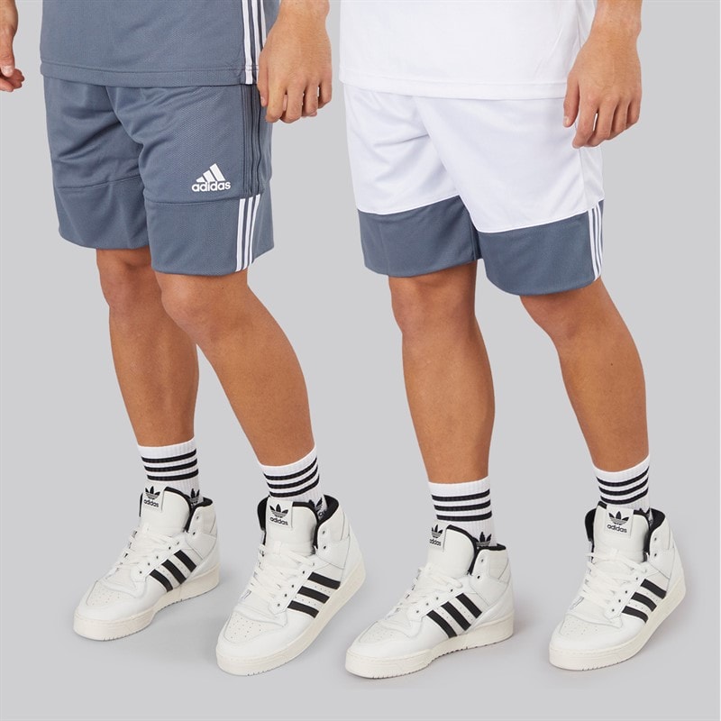 adidas Mens 3G Speed Reversible Basketball Shorts Onix/White - Image 1