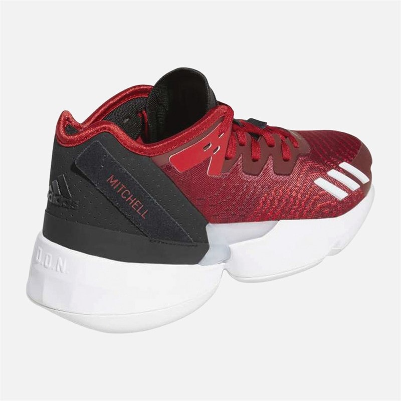 adidas D.O.N. Issue 4 Basketball Shoes Team Power Red/Cloud White/Core Black - Image 3