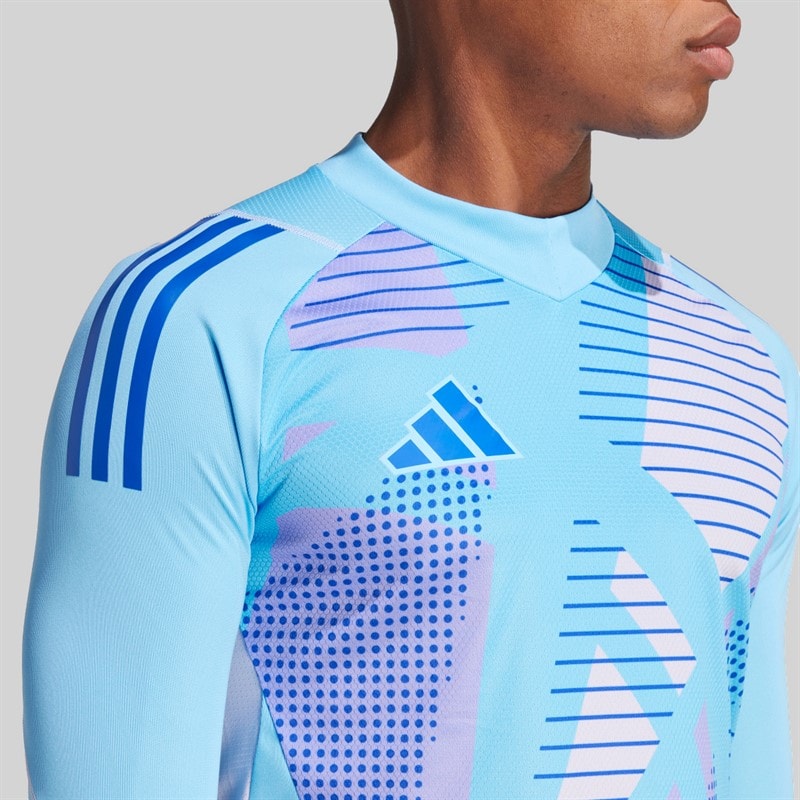 adidas Mens Tiro 24 Pro Long Sleeve Goalkeeper Jersey Semi Blue Burst - Image 3