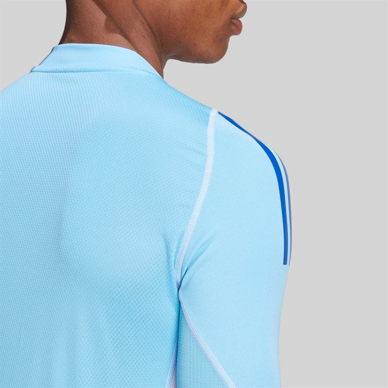 adidas Mens Tiro 24 Pro Long Sleeve Goalkeeper Jersey Semi Blue Burst - Image 4