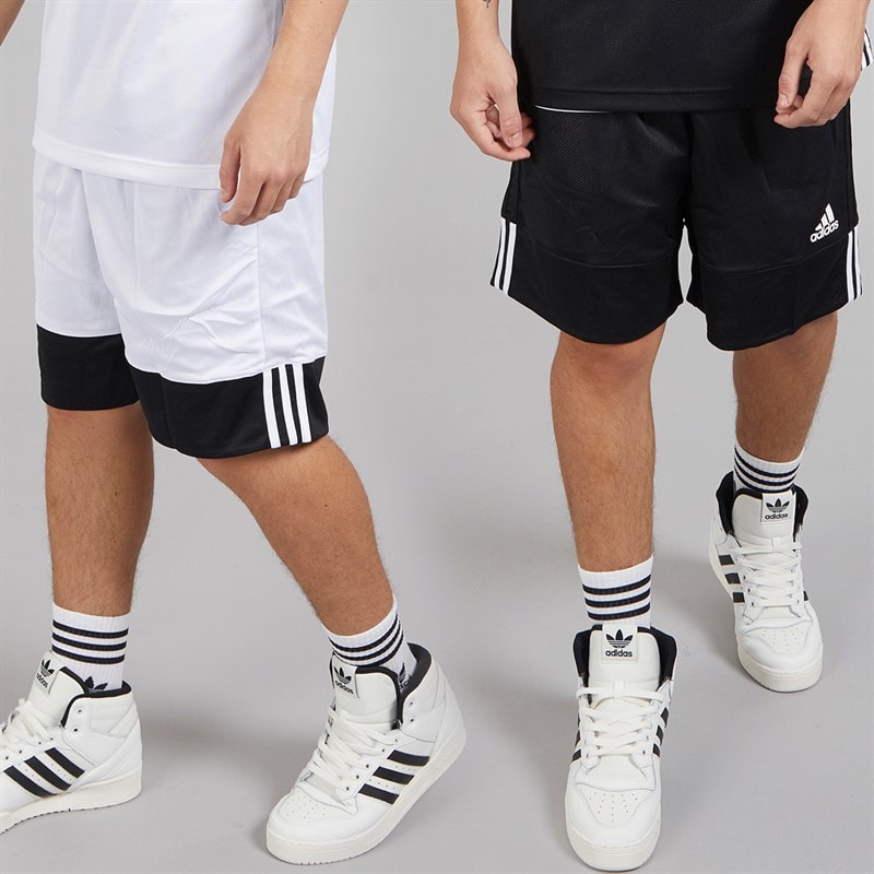 adidas Mens 3G Speed Reversible Basketball Shorts Black/White