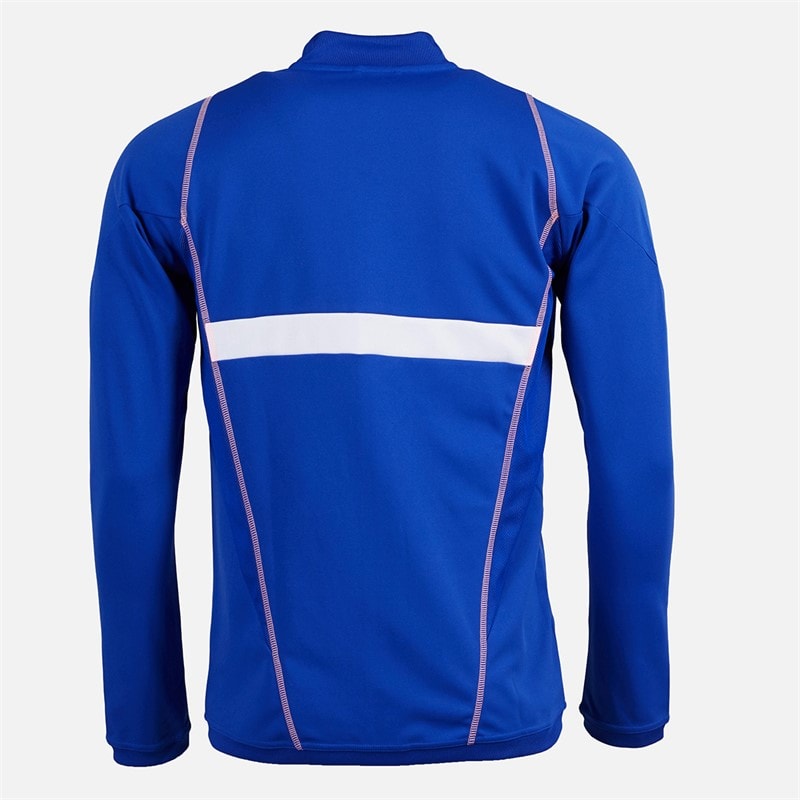 adidas Mens FFR Team France Track Jacket Semi Lucid Blue - Image 2