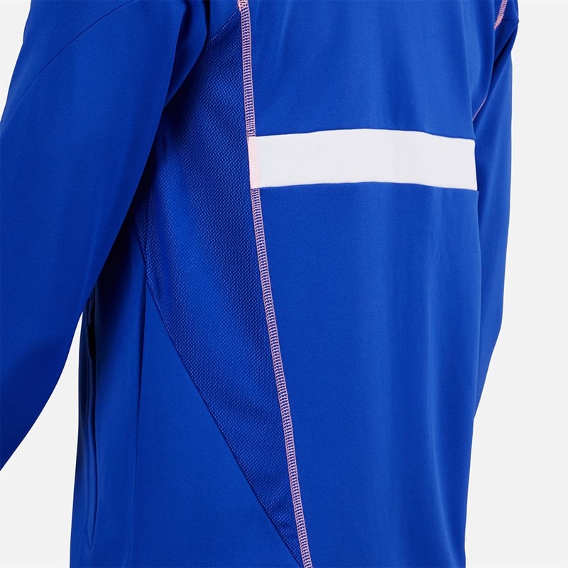 adidas Mens FFR Team France Track Jacket Semi Lucid Blue - Image 5