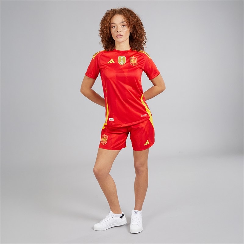 adidas Womens FEF Spain Womens 24/25 Authentic Home Jersey Better Scarlet - Image 4