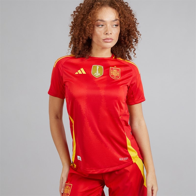 adidas Womens FEF Spain Womens 24/25 Authentic Home Jersey Better Scarlet - Image 5