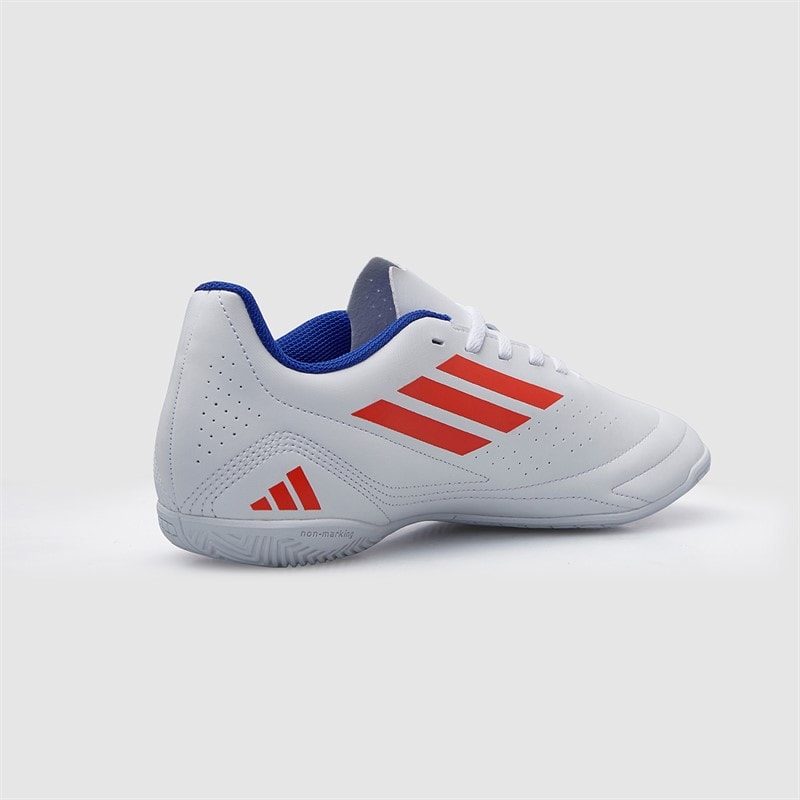 adidas Mens Deportivo III In Indoor Football Boots Cloud White/Solar Red/Lucid Blue - Image 5